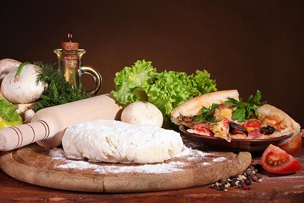 تصویر با کیفیت از خمیر پیتزا
