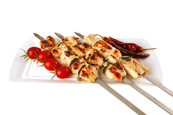 تصویر سیخ جوجه و گوجه و فلفل