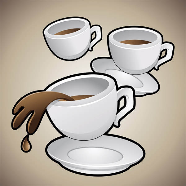 وکتور فنجان قهوه