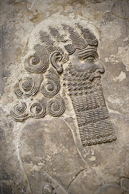 عکس سنگ نگاره پادشاه هخامنشی