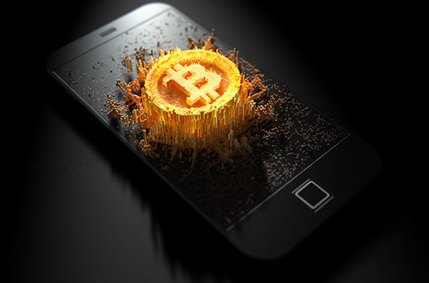 عکس سه بعدی بیت کوین