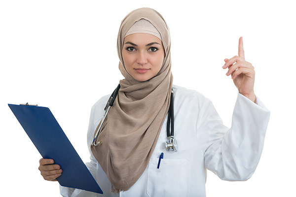 عکس تبلیغاتی پزشک خانم