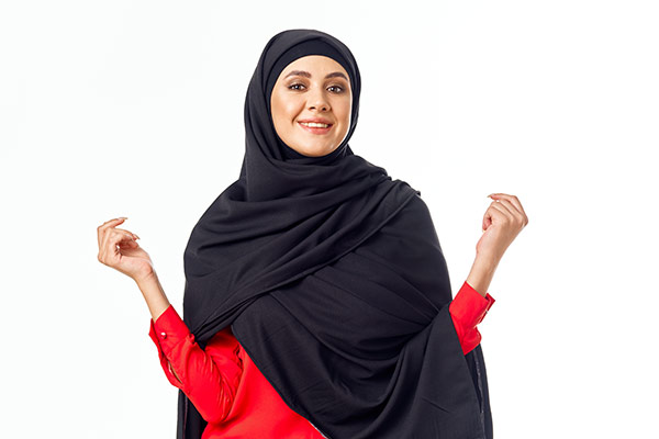عکس تبلیغاتی خانم با حجاب
