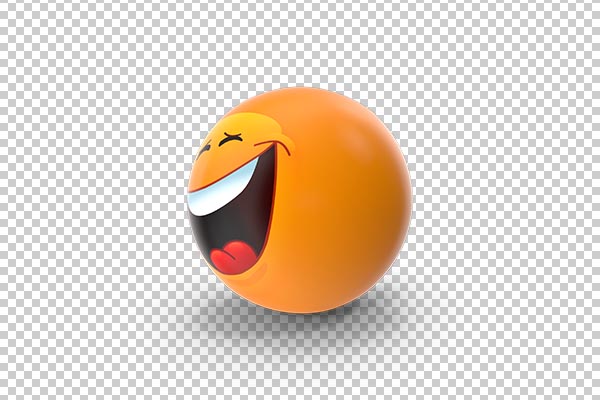 تصویر سه بعدی دوربری توپ اموجی emoji