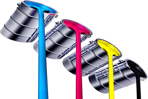 عکس نماد CMYK به شکل سطح رنگ