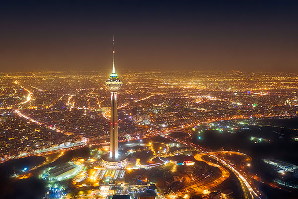 عکس هوایی برج میلاد تهران