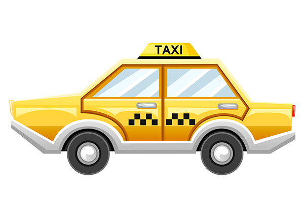 وکتور ماشین تاکسی