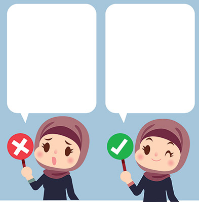 وکتور کاراکتر دختر با حجاب