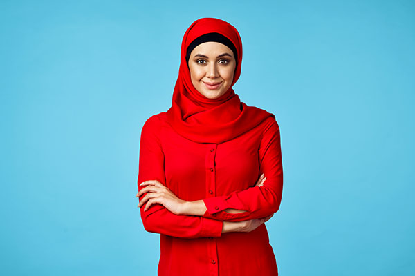 عکس تبلیغاتی خانم با حجاب