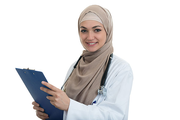 عکس تبلیغاتی پزشک خانم