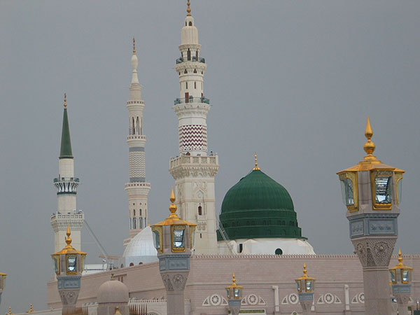 عکس گنبد سبز پیامبر اسلام حضرت محمد (ص)