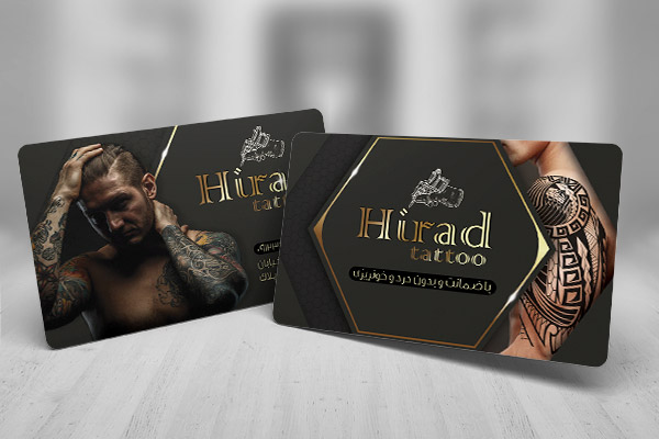 طرح لایه باز کارت ویزیت خدمات تاتو