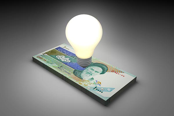 عکس اسکناس 1000 تومانی و لامپ