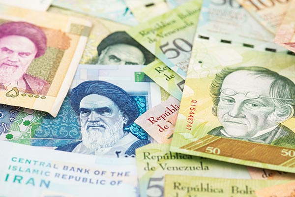 عکس اسکناس ایران و ارز خارجی