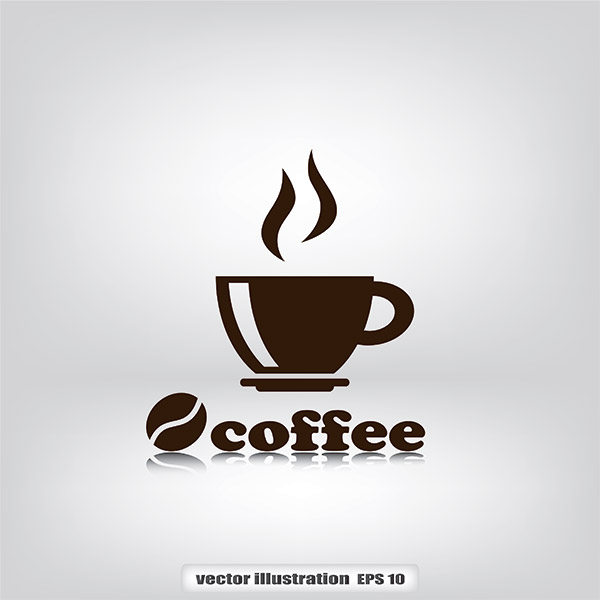 وکتور قهوه داغ