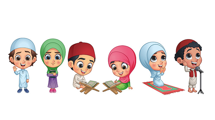 وکتور پسر و دختر مسلمان