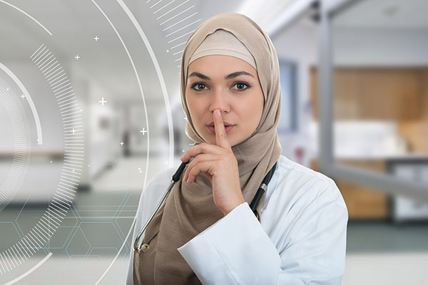 عکس تبلیغاتی پرستار خانم