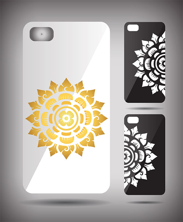 وکتور کاور گوشی موبایل