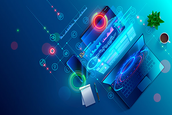 وکتور کامپیوتر دیجیتال